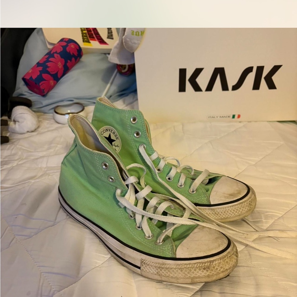 Converse Mint Green High-Top Sneakers